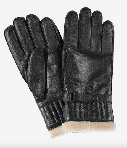 Barbour Leather Utility Gloves Black