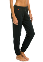Load image into Gallery viewer, Aviator Nation 5 stripe Women&#39;s Sweatpants Charcoal