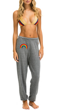 Load image into Gallery viewer, Aviator Nation Rainbow Embroidery Women&#39;s Sweatpants Heather