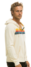 Load image into Gallery viewer, Aviator Nation 5 Stripe Hoodie Vintage White