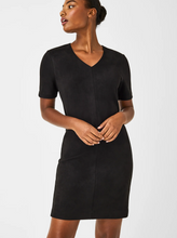 Load image into Gallery viewer, Spanx Faux Suede Column Dress Black