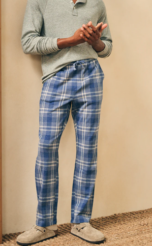 Faherty Men's Legend Pajama Pant Vintage Blue