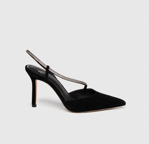 Paige Stephanie Pump Black Suede