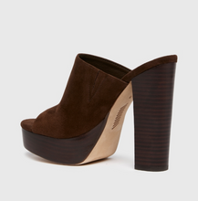 Load image into Gallery viewer, Paige Corbin Mule Chocolate Suede