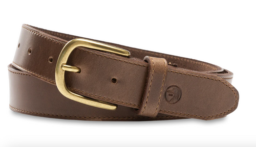 Duck Head Duck Head Leather Belt Brown Brass