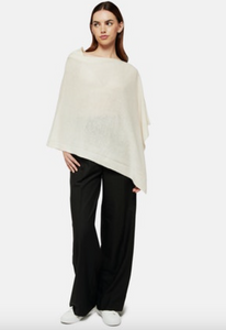 Brodie Mini Poncho Antique White The Blue Collection