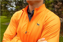 Load image into Gallery viewer, Volunteer Traditions Checkerboard Pullover Orange with Bluetick logo