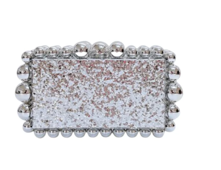 Acrylic Clutch Silver