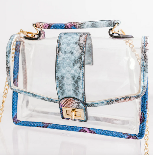 Clear Bag The Brittney in Blue