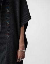 Load image into Gallery viewer, Zadig &amp; Voltaire Inna Embroidered Cashmere Cardigan Kaki Slate