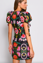 Load image into Gallery viewer, Hutch Ellia Mini Dress Black Mirror Floral