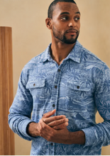 Load image into Gallery viewer, Faherty Legend Sweater Shirt Coastal Waters