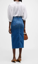 Load image into Gallery viewer, Mother Denim Reverse Pencil Pusher Skirt Hue Are You?