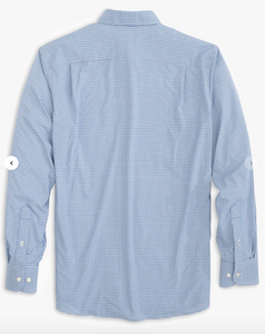 Southern Tide Brr Bowry Intercoastal Sport Shirt Seven Seas Blue