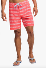 Load image into Gallery viewer, Southern Tide Paddlin&#39; Out Printed Swim Short Sunkist Coral