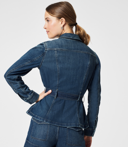 Spanx Summer Denim Shacket Twilight Indigo