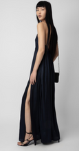 Load image into Gallery viewer, Zadig &amp; Voltaire Rayonne Satin Maxi Dress Encre