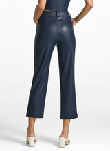 Load image into Gallery viewer, Commando Faux Leather 7/8 Trouser Navy
