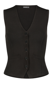 Minnie Rose Vest with Snaps Black