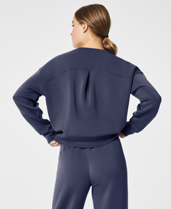 Spanx Airessential Crew Sweatshirt Dark Storm