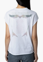 Load image into Gallery viewer, Zadig &amp; Voltaire Cecelia Concert Wings Tee Shirt Blanc