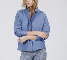 Load image into Gallery viewer, Hilton Hollis Textured Viscose Shirt Bluebell