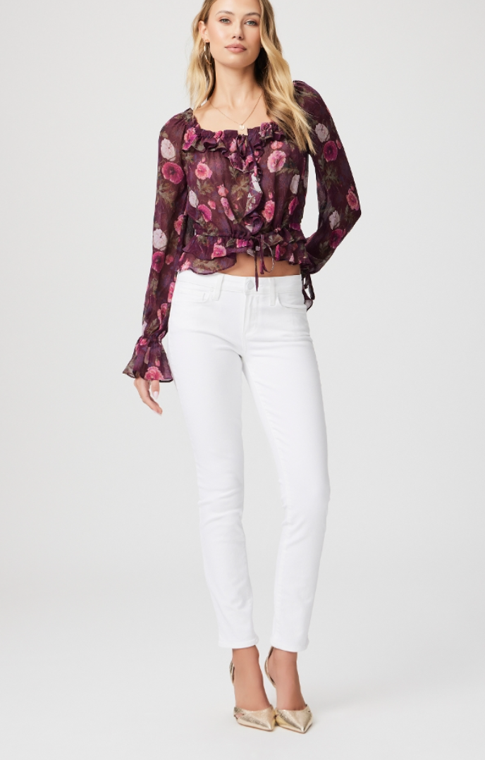 Paige Skyline Ankle Peg Crisp White - Main Image