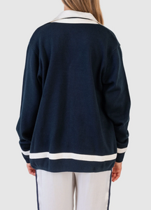 Koch Luna Cardigan Navy Champagne