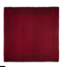 Load image into Gallery viewer, Zadig &amp; Voltaire Glenn Rock Jacquard Scarf Red