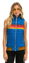 Load image into Gallery viewer, Aviator Nation 5 stripe Womens Vest Snorkel Blue