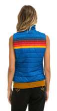 Load image into Gallery viewer, Aviator Nation 5 stripe Womens Vest Snorkel Blue