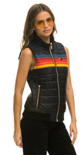 Load image into Gallery viewer, Aviator Nation 5 stripe Womens Vest Black