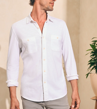 Load image into Gallery viewer, Faherty Men&#39;s Sunwashed Knit Shirt White
