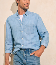 Load image into Gallery viewer, Faherty Tried &amp; True Chambray Shirt Indigo