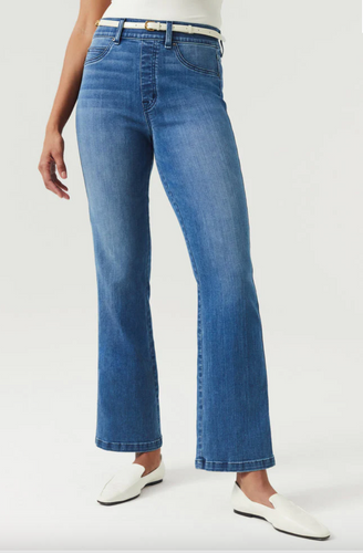 Spanx Crop Kick Flare Jean Vintage Indigo