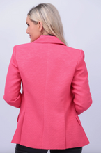 Load image into Gallery viewer, L&#39;Agence Chamberlain Blazer Coral Butterfly Lining