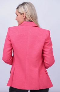 L'Agence Chamberlain Blazer Coral Butterfly Lining