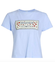 Load image into Gallery viewer, Re/Done Classic Tee Snoopy Love Baby Blue