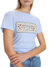 Load image into Gallery viewer, Re/Done Classic Tee Snoopy Love Baby Blue