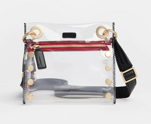 Load image into Gallery viewer, Hammitt Clear Tony Bag Black/Brushed Gold