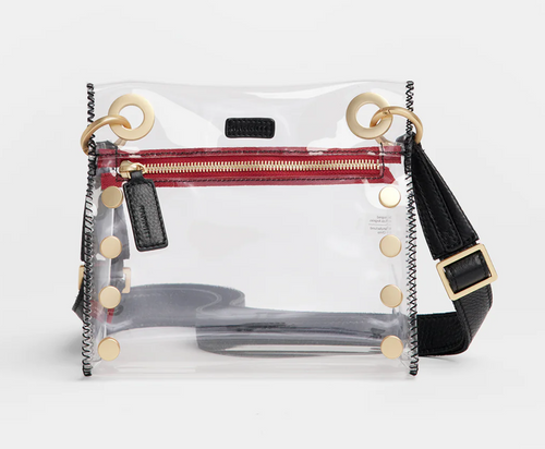 Hammitt Clear Tony Bag Black/Brushed Gold