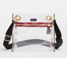 Load image into Gallery viewer, Hammitt Clear Tony Bag Black/Brushed Gold