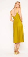 Load image into Gallery viewer, Ripley Rader Satin  Stretch Slip Dress Chartreuse