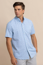 Load image into Gallery viewer, Southern Tide Forgot A Boat It Sportshirt Clearwater Blue