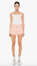 Load image into Gallery viewer, Mother Denim The Dodger Short Fray Peach Parfait