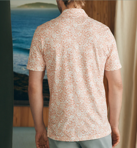 Faherty Movement Polo Hilo Rose Floral