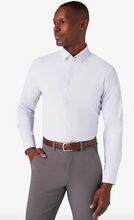 Load image into Gallery viewer, Mizzen + Main Leeward Long Sleeve Dress Shirt Lilac Straton Check