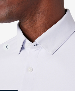 Mizzen + Main Leeward Long Sleeve Dress Shirt Lilac Straton Check