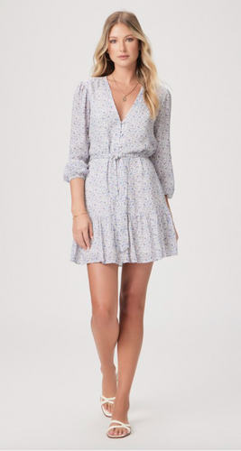 Paige Marilyn Dress French Blue Multi