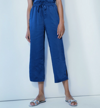 Load image into Gallery viewer, Melissa Nepton Satin Guacho Pant Navy